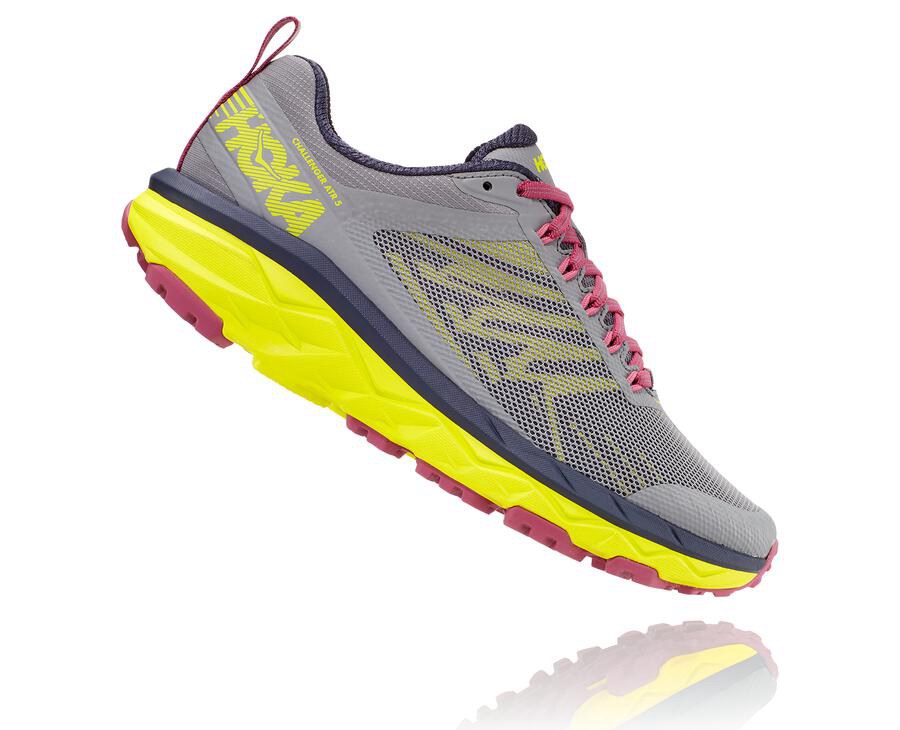 Zapatillas Trail Hoka One One Mujer - Challenger Atr 5 - Gris - PQJ162703